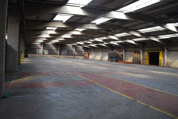 Warehouse empty interior